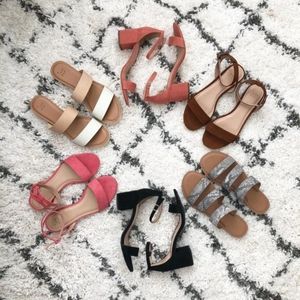 Women's Michaela Mid Block Heel Sandal Pumps